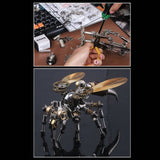 Stirlingkit 126PCS 3D Metal Wasp Assembly DIY Mechanical Kit Educational Toy, view 2