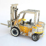 Stirlingkit 1300PCS Simulation Forklift Model Kit DIY Metal Assembly Educational Toy, view 2