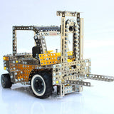 Stirlingkit 1300PCS Simulation Forklift Model Kit DIY Metal Assembly Educational Toy, view 4