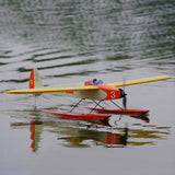 Stirlingkit 1320mm Wingspan Wooden Electric Aircraft Fixed Wing Seaplane Balsa Airplane Assembly KIT - Orange, view 2