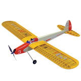 Stirlingkit 1320mm Wingspan Wooden Trainer Plane Stable Electric Balsa Airplane Assembly KIT -Orange, view 6