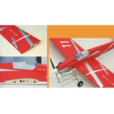 Stirlingkit 1330mm Wingspan Gas Powered Helicopter RC Sport Plane Balsa Wood Airplane KIT - Red, view 3