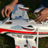 Stirlingkit 1410mm Wingspan EPO Foam RC Airplane N9258 Trainer Beginner Plane Model PNP - Red, view 4