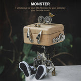 Stirlingkit 150 PCS DIY 3D Metal Puzzle Model Mechanical Mini Monster Music Box, view 2