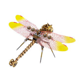 Stirlingkit 150PCS 3D Metal Golden Dragonfly Model Building Kit, view 4