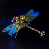 Stirlingkit 150PCS 3D Metal Golden Dragonfly Model Building Kit, view 5