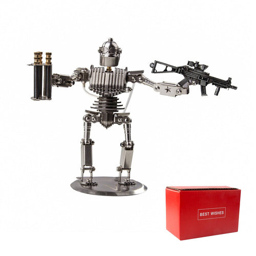 Stirlingkit 150PCS Metal Robot Gunner Assembled DIY Toy Ornaments