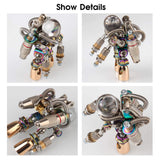 Stirlingkit 154PCS 3D Colorful Metal Astronaut Series CNSA RKA DIY Backpack Pendant, view 5