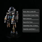 Stirlingkit 154PCS 3D Colorful Metal Astronaut Series CNSA RKA DIY Backpack Pendant, view 6