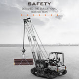 Stirlingkit 1745 PCS DIY Assembly Kit To Simulate 2.4G 10CH RC Lateral Crane Model Toy, view 4