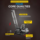 Stirlingkit 1745 PCS DIY Assembly Kit To Simulate 2.4G 10CH RC Lateral Crane Model Toy, view 5