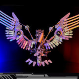 Stirlingkit 1800+PCS Cyberpunk DIY 3D Metal Gyrfalcon Eagle Model Kits, view 6