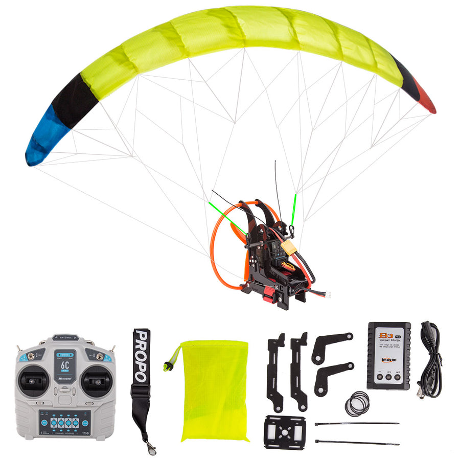 Stirlingkit 2.4G Budget Friendly Mini RC Paraglider Model for Beginner High-Altitude Stunt Flight Glider Toy RTF