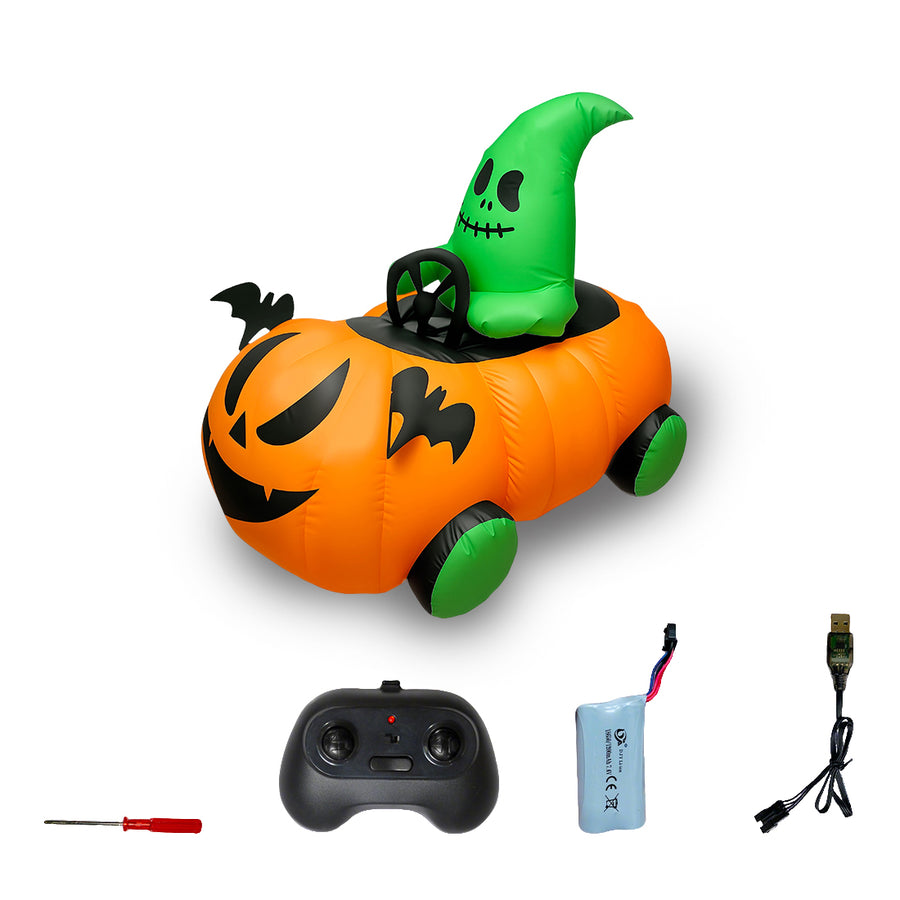 Stirlingkit 2.4Ghz Inflatable Pumpkin Street Racing RC Car Halloween Gift RTR
