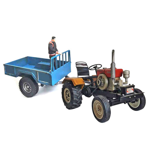 Stirlingkit 2.4G RC Electric 4ร2 Vintage Tractor Truck Model Farm Toys Scale 1:10