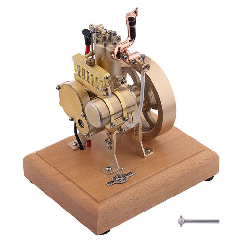 Stirlingkit 2.6cc OHV 4-Stroke Single Cylinder Water-Cooled Gas Engine IC Engine Model with Governor H73