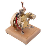 Stirlingkit 2.6cc OHV 4-Stroke Single Cylinder Water-Cooled Gas Engine IC Engine Model with Governor H73, view 3