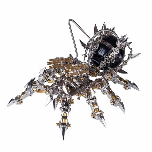 Stirlingkit 2-in-1 DIY Stainless Steel 3D Tarantula Scorpion Puzzle Model Kit with Black Speaker