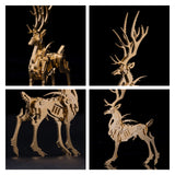 Stirlingkit 200Pcs+ Christmas Golden Elk Model Metal Model Kits for Adults, view 2