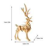 Stirlingkit 200Pcs+ Christmas Golden Elk Model Metal Model Kits for Adults, view 4