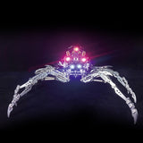 Stirlingkit 203PCS DIY Mini 3D Metal Spider Beast with Led Light Model Building Kit Toys, view 3