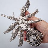 Stirlingkit 203PCS DIY Mini 3D Metal Spider Beast with Led Light Model Building Kit Toys, view 5