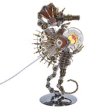 Stirlingkit 2100PCS Steampunk Seahorse Metal Assembly Model Building Kits with Love Lamp, view 4