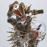 Stirlingkit 2100PCS Steampunk Seahorse Metal Assembly Model Building Kits with Love Lamp, view 6