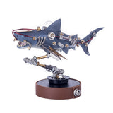 Stirlingkit 217Pcs DIY Metal Mechanical Variant Beast 3D Shark Assembly Puzzle Model Kit, view 2