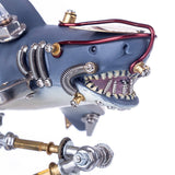 Stirlingkit 217Pcs DIY Metal Mechanical Variant Beast 3D Shark Assembly Puzzle Model Kit, view 4