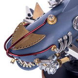 Stirlingkit 217Pcs DIY Metal Mechanical Variant Beast 3D Shark Assembly Puzzle Model Kit, view 6