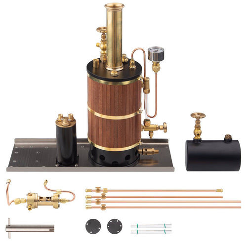 Stirlingkit 230ML Vertical Steam Boiler Model for Ship Marine Steam Engine Model