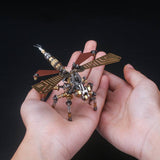Stirlingkit 243Pcs Metal Insect Puzzle Model Kit 3D DIY Mechanical Assembly Jigsaw Crafts - Dragonfly, view 2