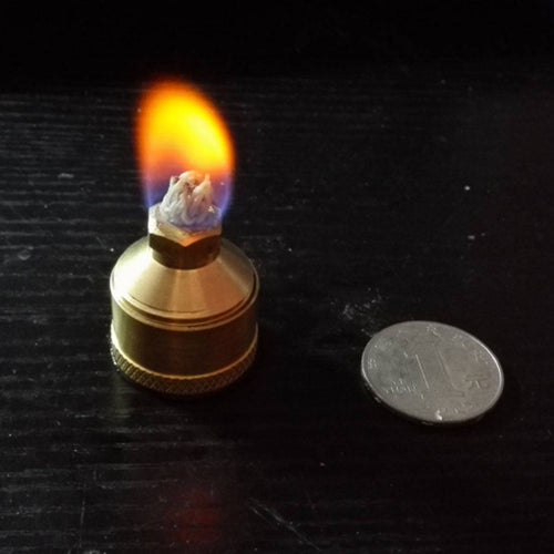 Stirlingkit 25.51 x 27.43mm 6ml Brass Alcohol Burner Heating Alcohol Lamp for Stirling Engine External Combustion Engine Model