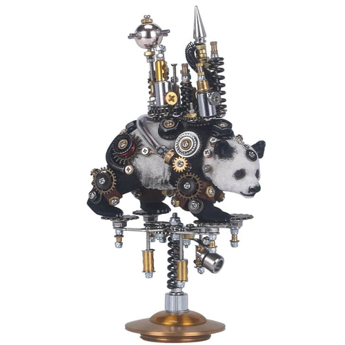 Stirlingkit 290PCS DIY Metal Mechanical Panda Model Kit Home Decoration Handicraft-Moving Castle