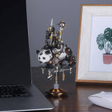 Stirlingkit 290PCS DIY Metal Mechanical Panda Model Kit Home Decoration Handicraft-Moving Castle, view 3