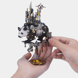 Stirlingkit 290PCS DIY Metal Mechanical Panda Model Kit Home Decoration Handicraft-Moving Castle, view 5