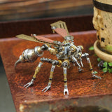 Stirlingkit 295Pcs Metal Insect Puzzle Model Kit 3D DIY Mechanical Assembly Jigsaw Crafts - Wasp, view 6