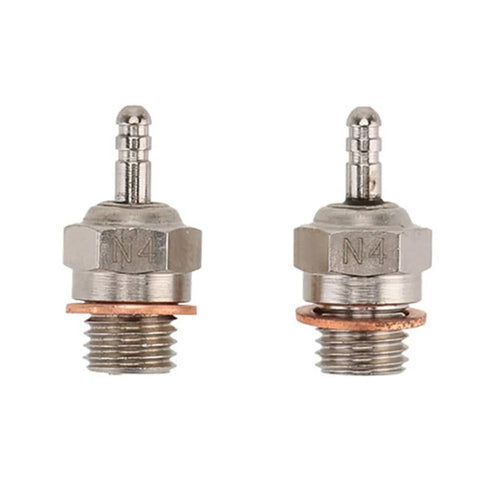 Stirlingkit 2Pcs 70117 N4 Glow Plug Spark Plug for 1/10 HSP RC Car