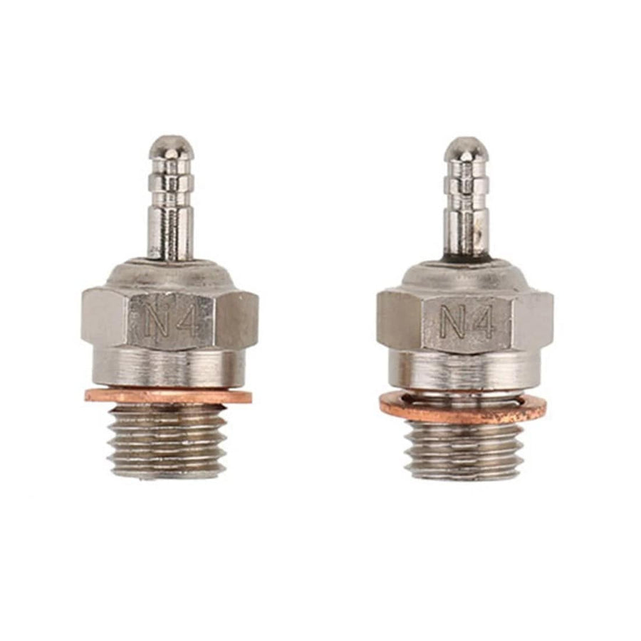 Stirlingkit 2Pcs 70117 N4 Glow Plug Spark Plug for 1/10 HSP RC Car