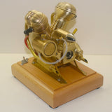 Stirlingkit 3.2cc Mini OHV Horizontal V-Twin Four-stroke Gasoline Engine ICE Model V35, view 2