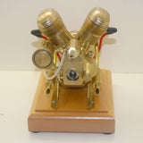 Stirlingkit 3.2cc Mini OHV Horizontal V-Twin Four-stroke Gasoline Engine ICE Model V35, view 3