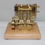 Stirlingkit 3.7CC Two cylinder Double Acting Steam Engine Model with 200ml Steam Boiler, view 3