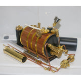 Stirlingkit 3.7CC Two cylinder Double Acting Steam Engine Model with 200ml Steam Boiler, view 4