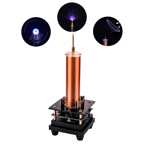 Stirlingkit 3-in-1 Musical Tesla Coil Plasma Speaker with 100-240V Adapter