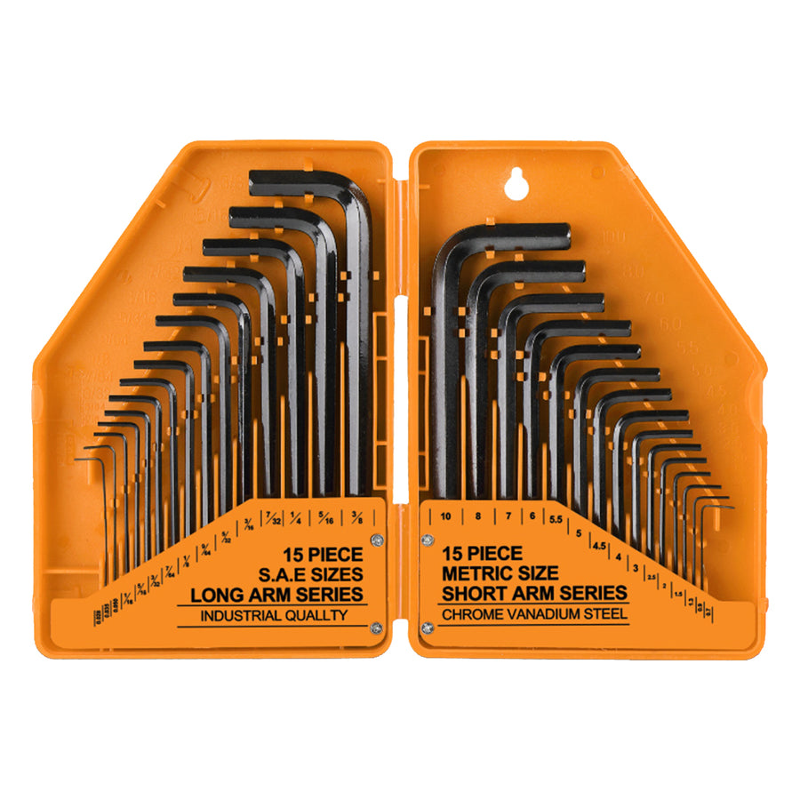 Stirlingkit 30-in-1 Metric Imperial Hex Key Wrench Set Model Engine Maintenance Tools