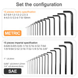 Stirlingkit 30-in-1 Metric Imperial Hex Key Wrench Set Model Engine Maintenance Tools, view 6