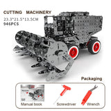 Stirlingkit 3602PCS DIY Metal Assembly Gear Transmission Agricultural Machinery Combination Educational Toy, view 5