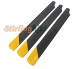 Stirlingkit 360MM / 325MM Carbon Fiber Blades for FLISHRC FL500 Large Scale RC Helicopter Model, view 4