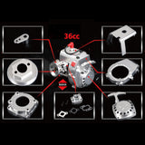 Stirlingkit 36cc Single-cylinder Two-stroke Double-ring Gasoline Engine Model for ROFUN 1/5 RC Model Car, view 5